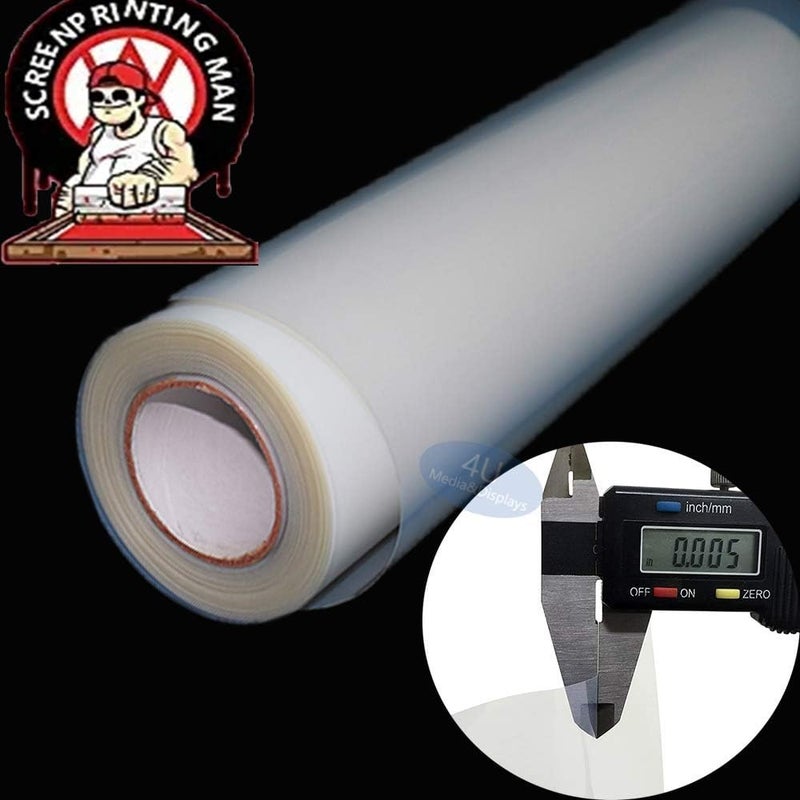 Tiger-Hoo 24" x100ft. 1 Roll Screen Printing Film Waterproof Inkjet Transparent Film for Water-based Pigment and Dye Ink Jet Printers - Image 5